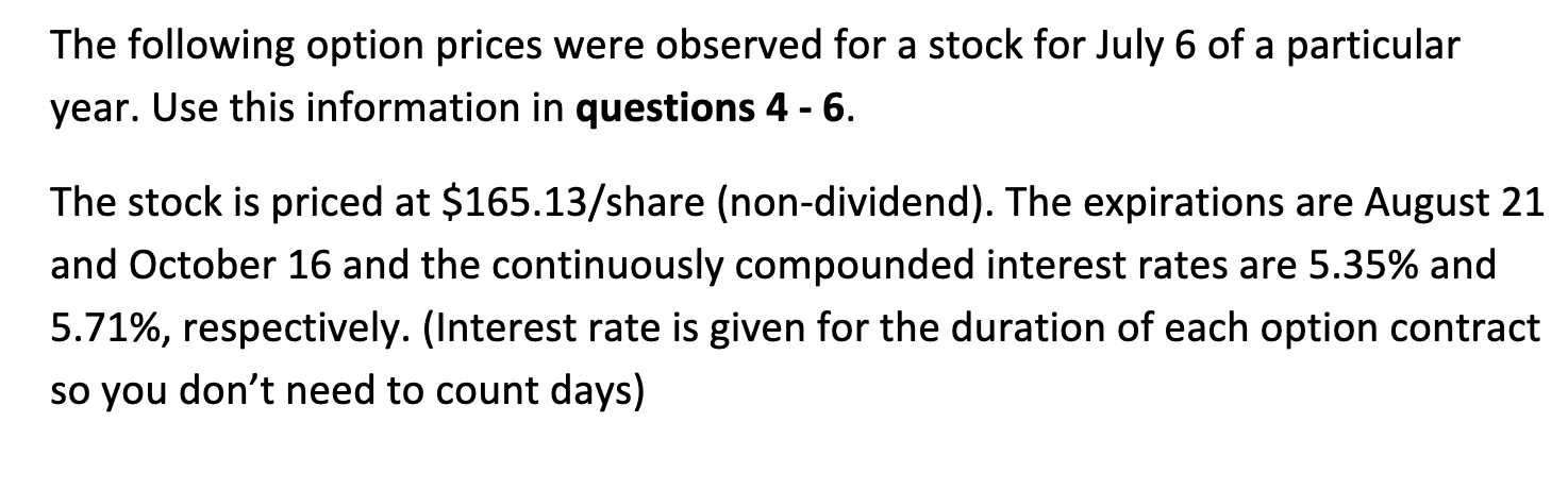 Please provide profit tables for question Show