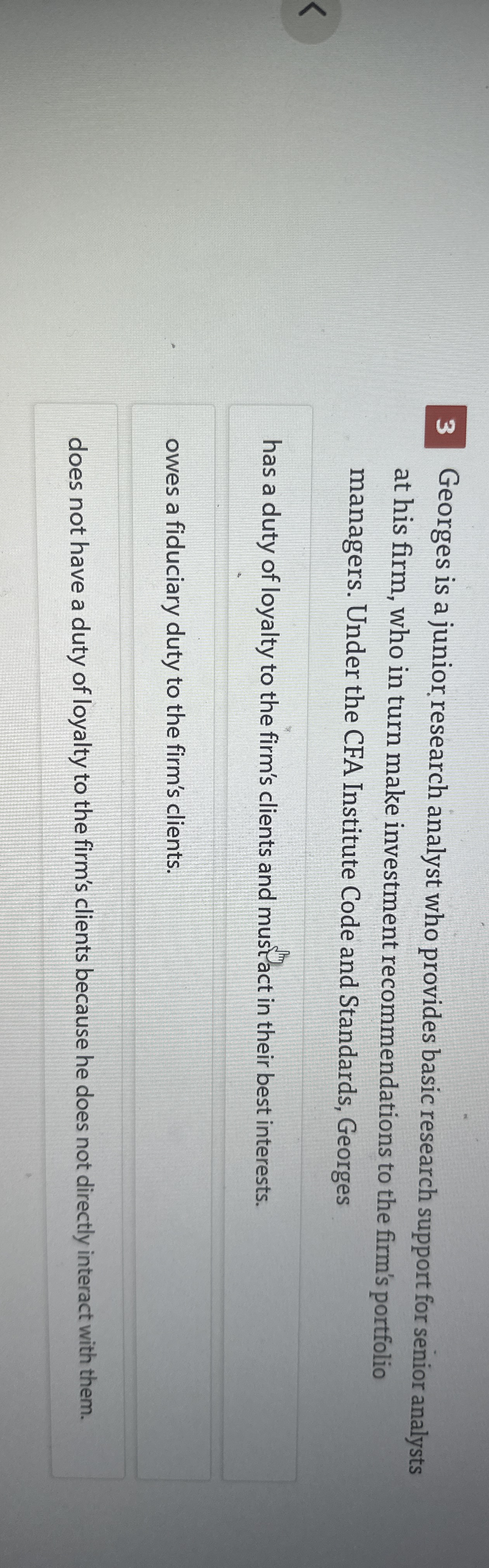 Georges is a junior research analyst who provides