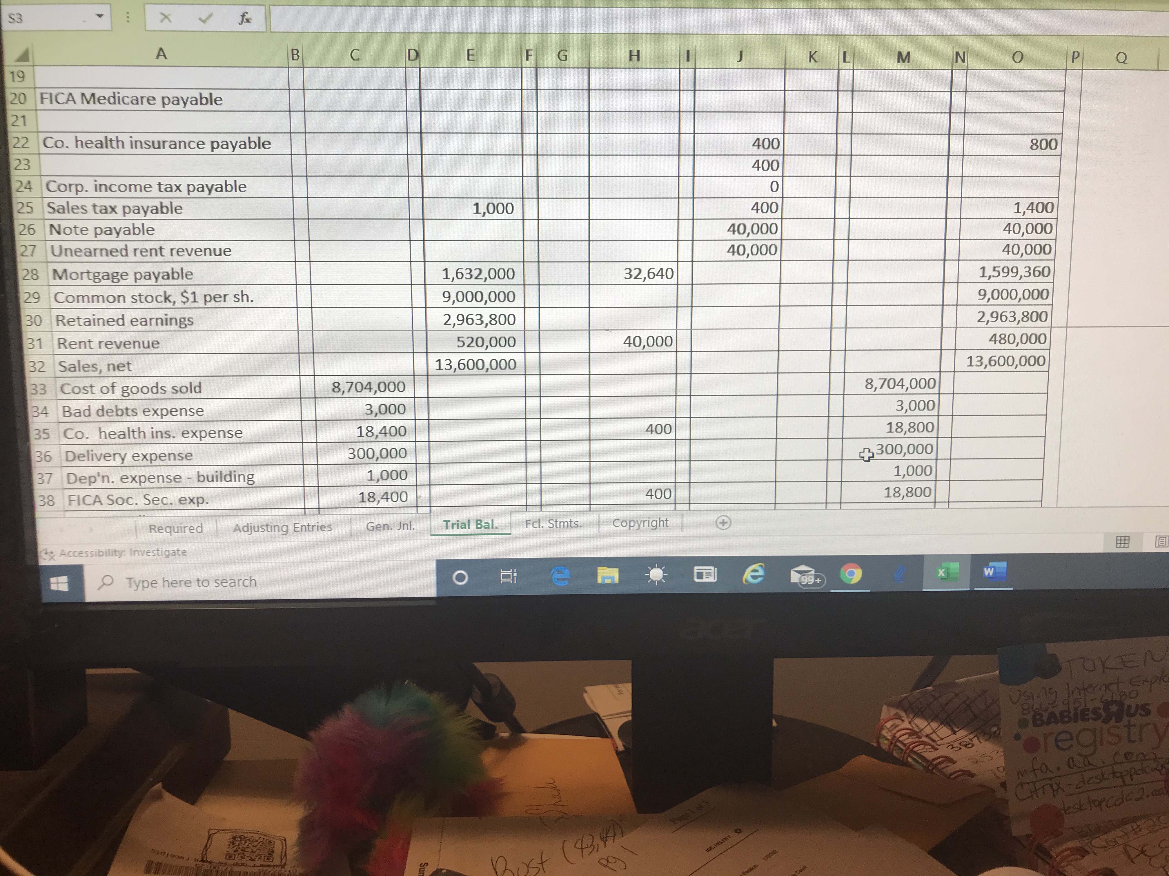 My numbers are not adding up correctly. What am I