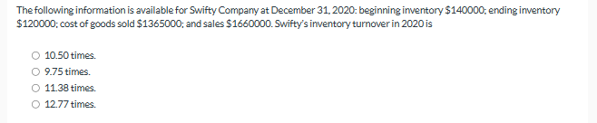 Oriole Department Store estimates inventory by