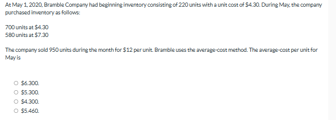 Oriole Department Store estimates inventory by