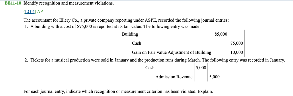 Please answer. BE11-8 Determine revenue