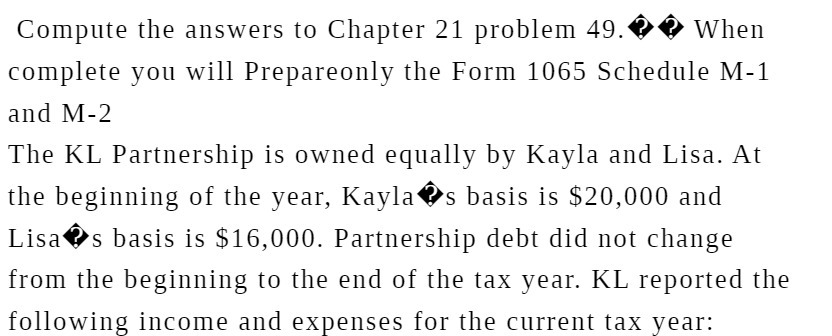 Compute the answers to Chapter 21 problem 49.99