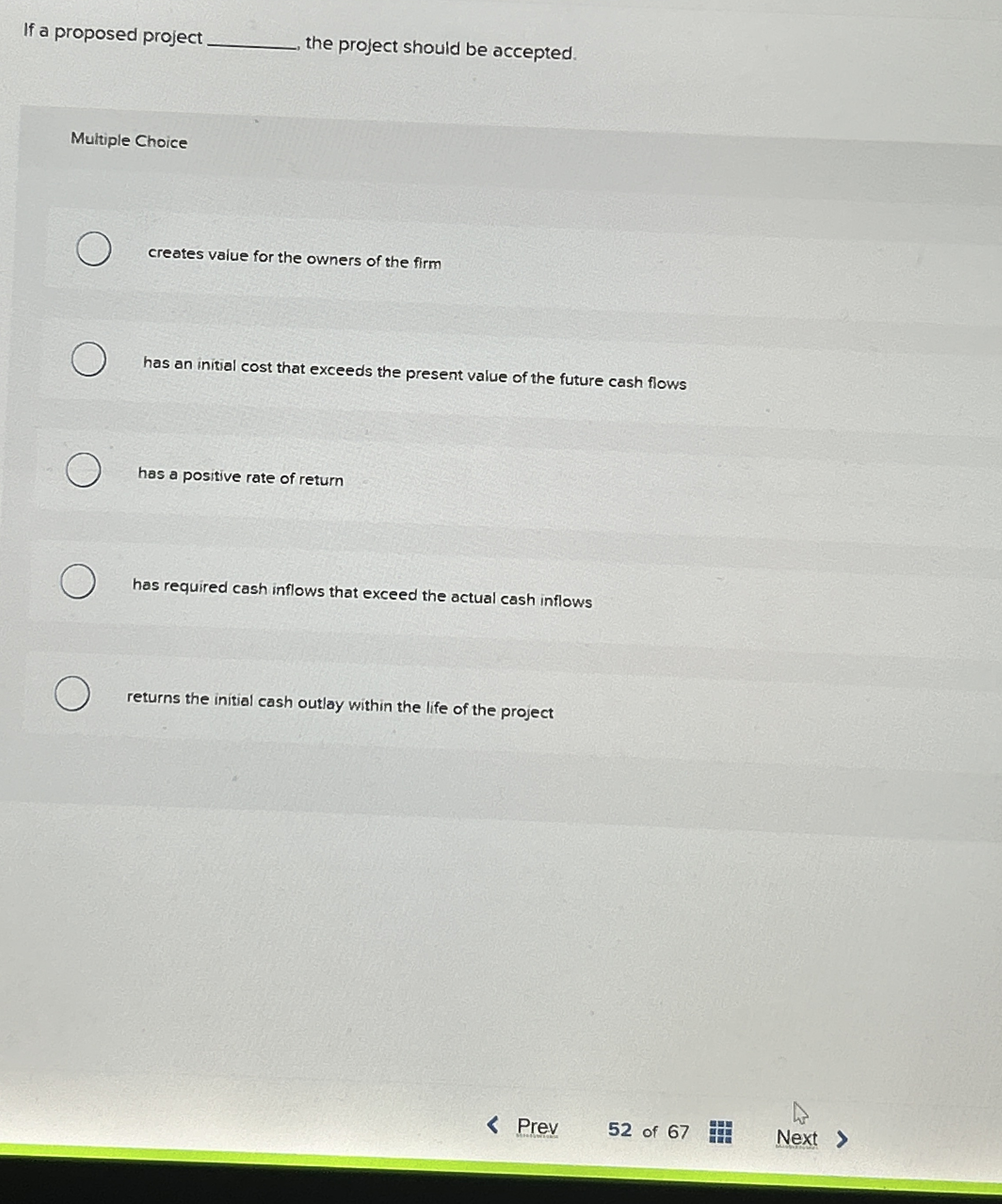 If a proposed project the project should be