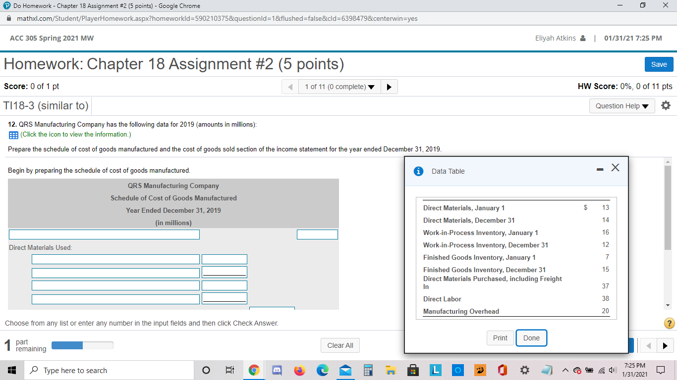 Managerial accounting problems. Do Homework -