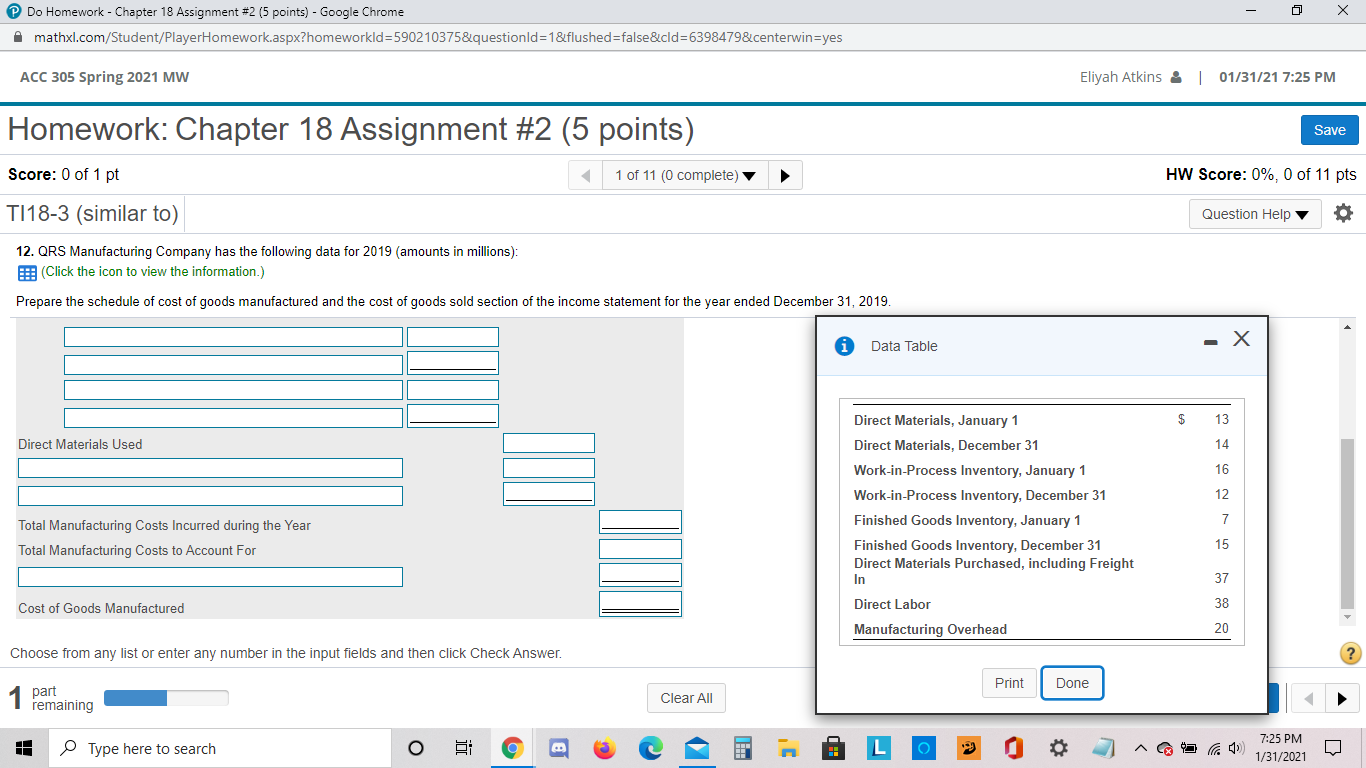Managerial accounting problems. Do Homework -