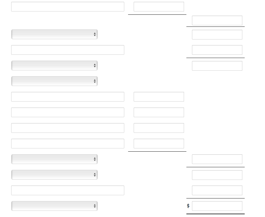 From the bottom up. Presented below is