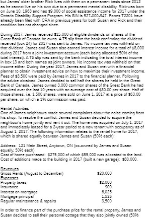 but James older brother Fuck lives with them on a