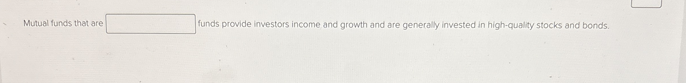 Mutual funds that are funds provide investors