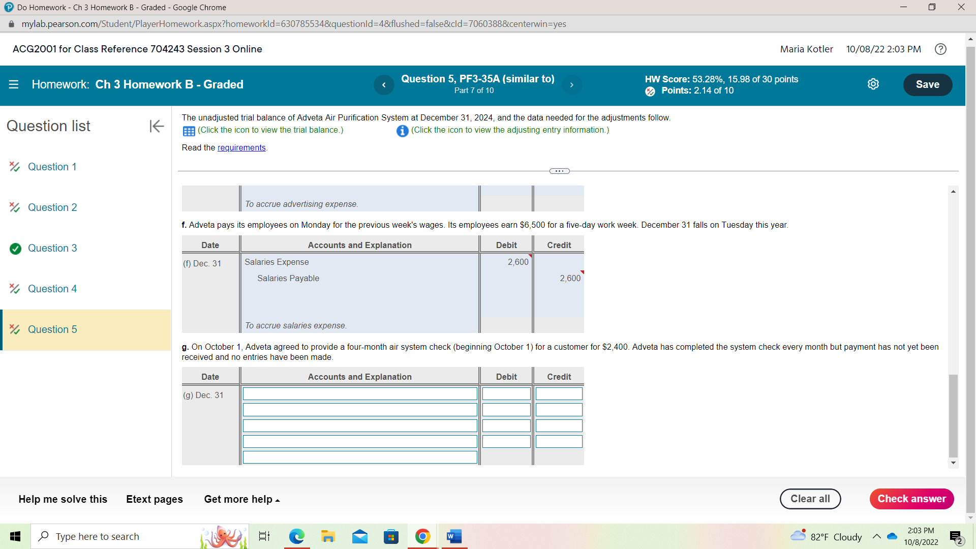 Do Homework - Ch 3 Homework B - Graded - Google