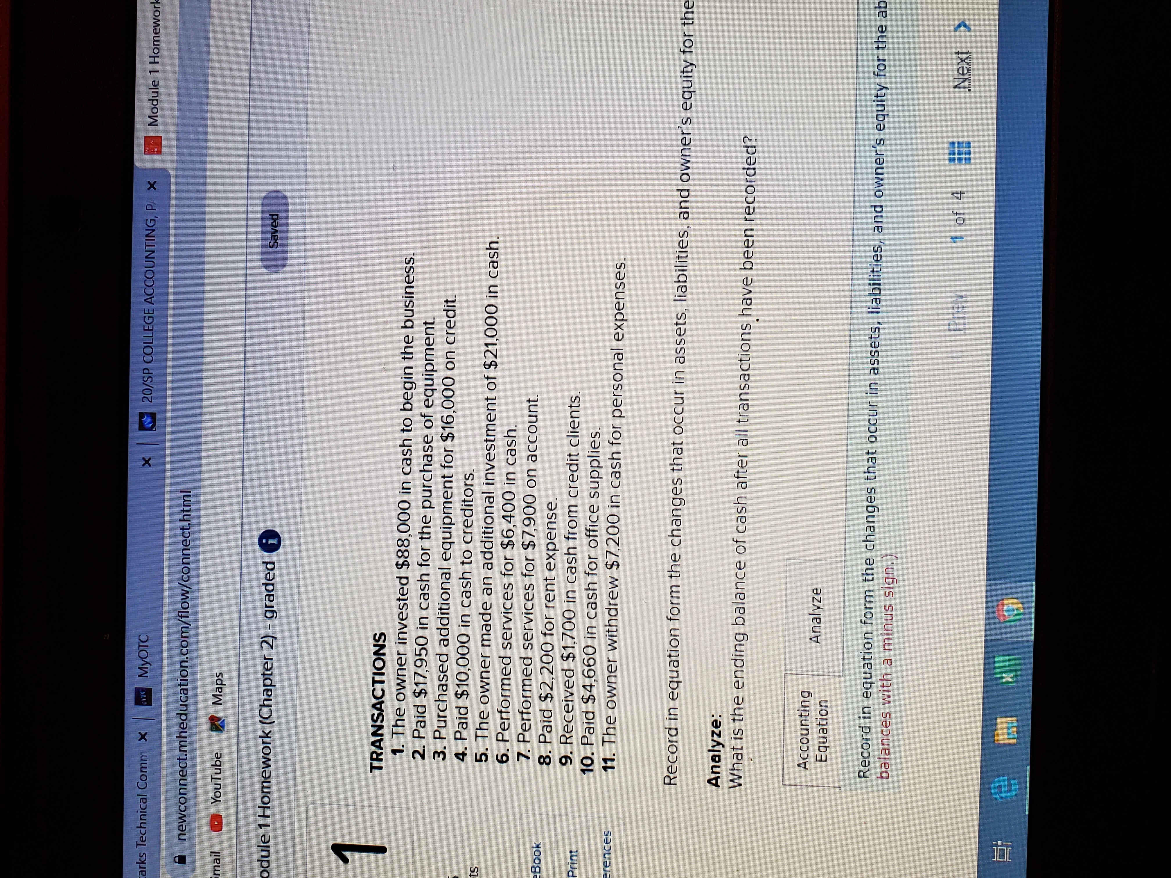 I need help putting this in the accouting