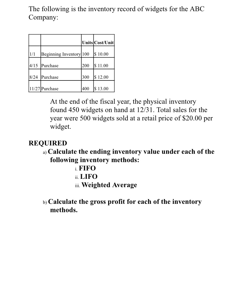 If you can please put the answer in an excel