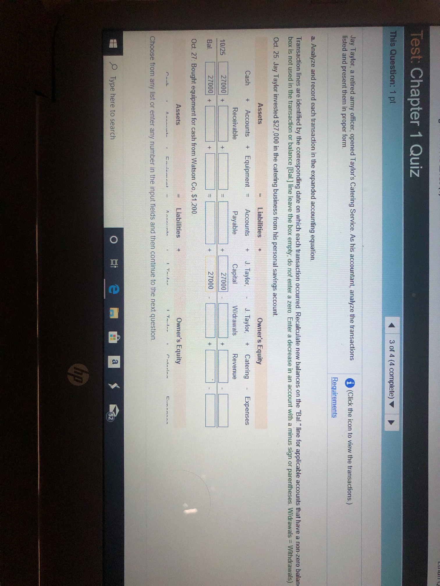 Test: Chapter 1 Quiz This Question: 1 pt A 3 of 4