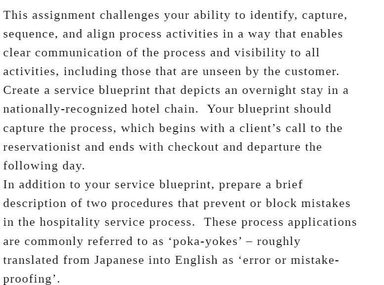 This assignment challenges your ability to