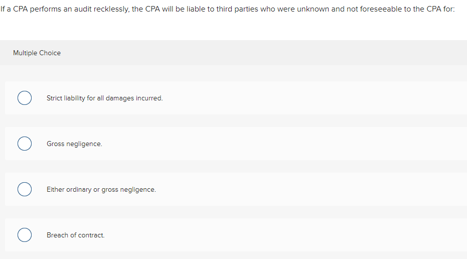 Can you help with the question below? If a CPA