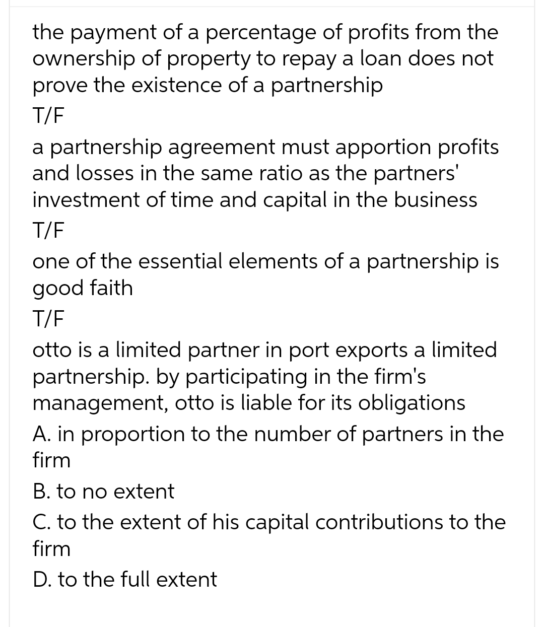 the payment of a percentage of profits from the