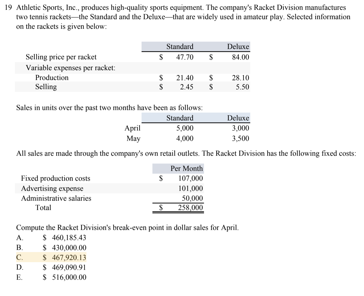 the answer is C but i dont know how to get C l9