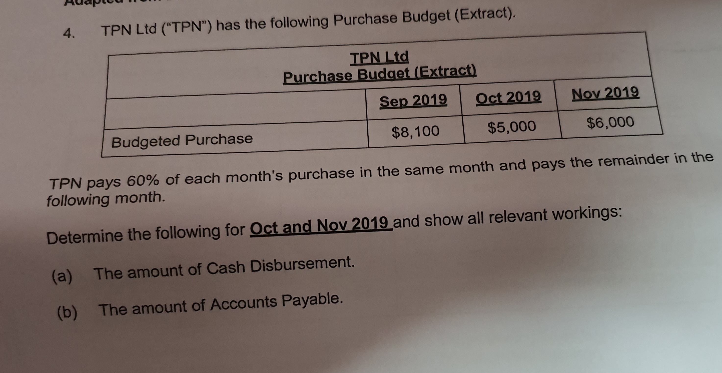 How should I work on question 3 and 4? 3. A