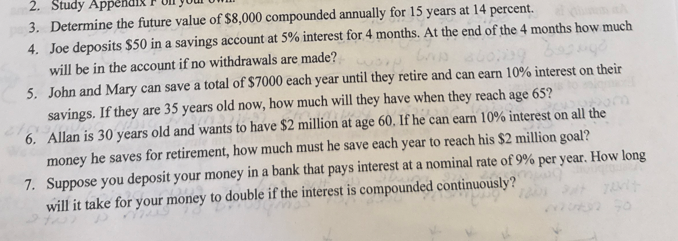 3 . Determine the future value of $ 8 , 0 0 0