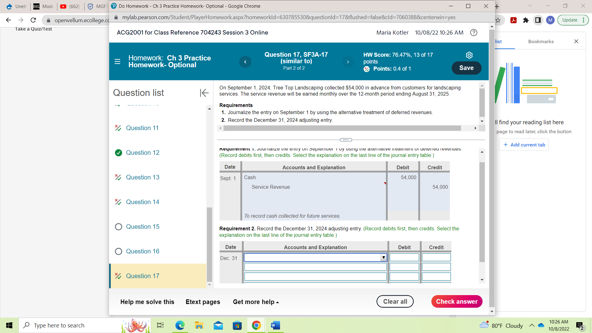 Uneth D2L Modu (662) MGF1 P Do Homework - Ch 3