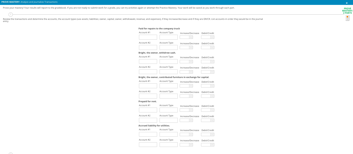 Need help!!! PROVE MASTERY: Analyze and