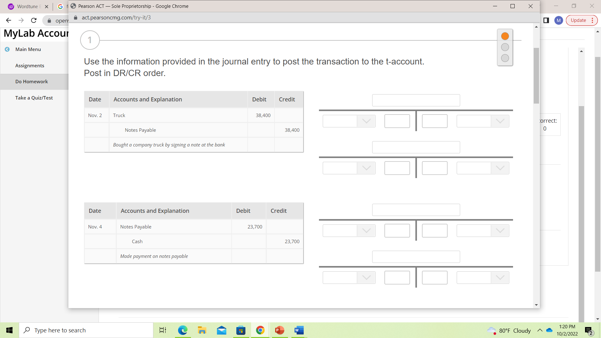 w Wordtune E X G f 5 Pearson ACT - Sole