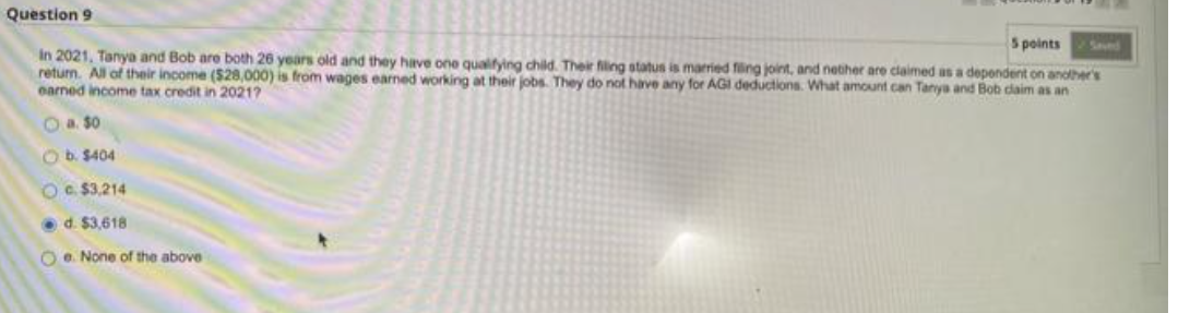 Moving to another question will save this