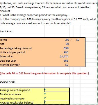 EXCEL FORMULA Required. Accessibility tab