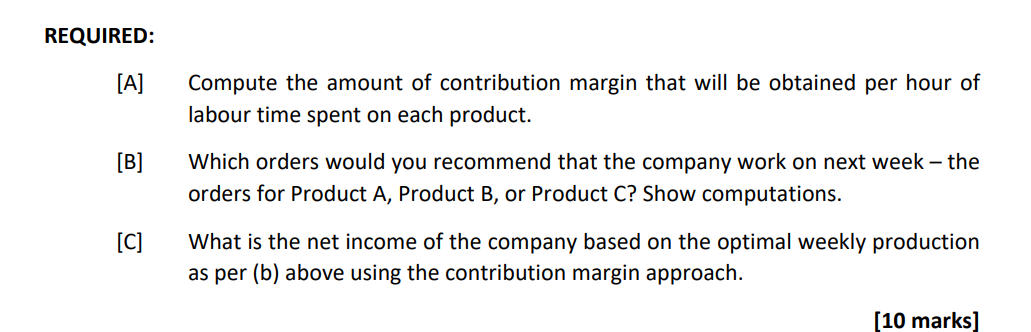 4 REQUIRED: [A] [B] Compute the amount of