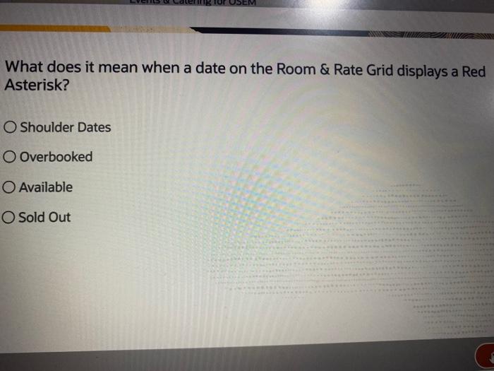 5 Events & Catering for OSEM When creating a