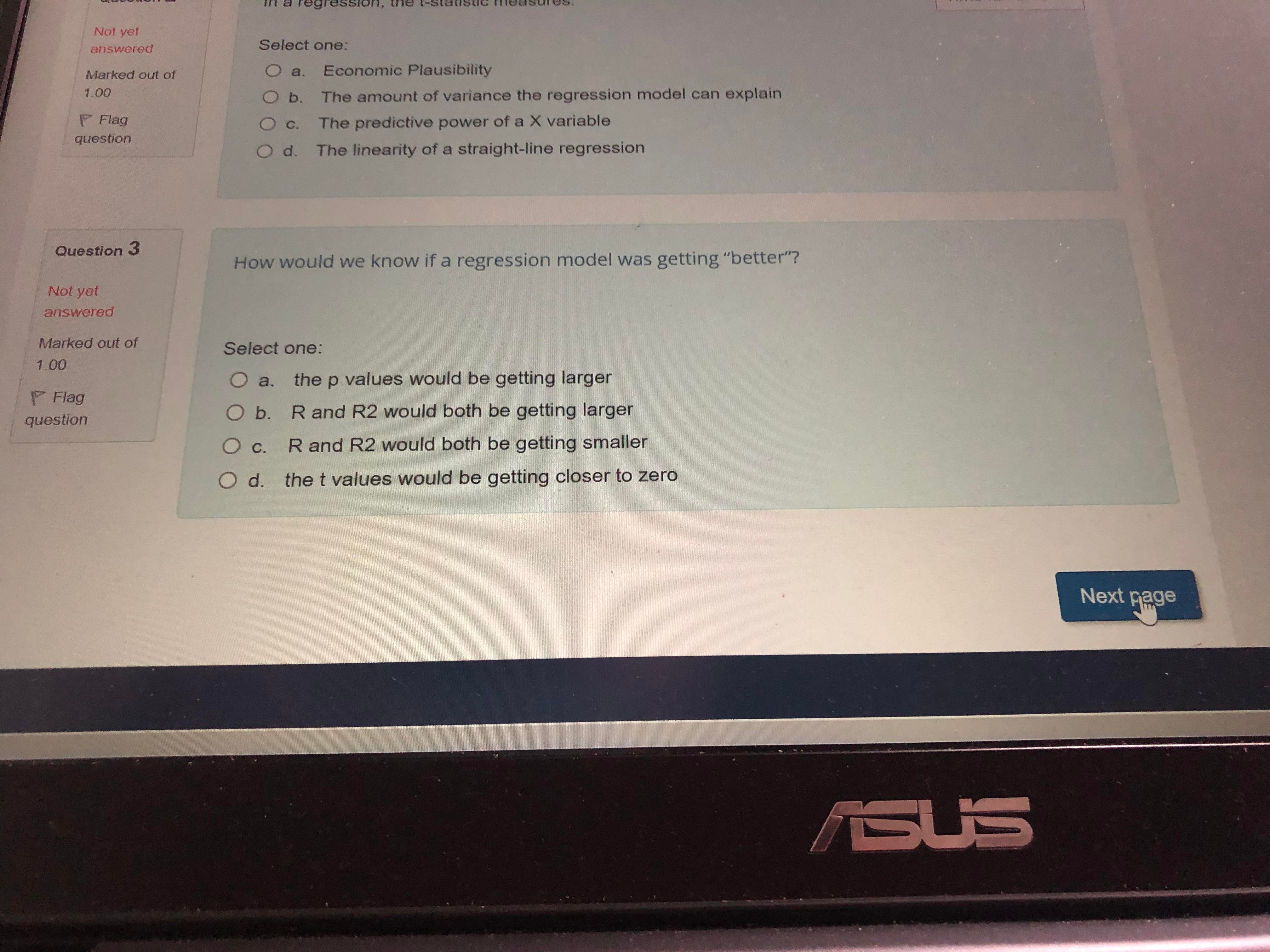 Time left 0:19:46 Quiz navigation Question 1 3 If