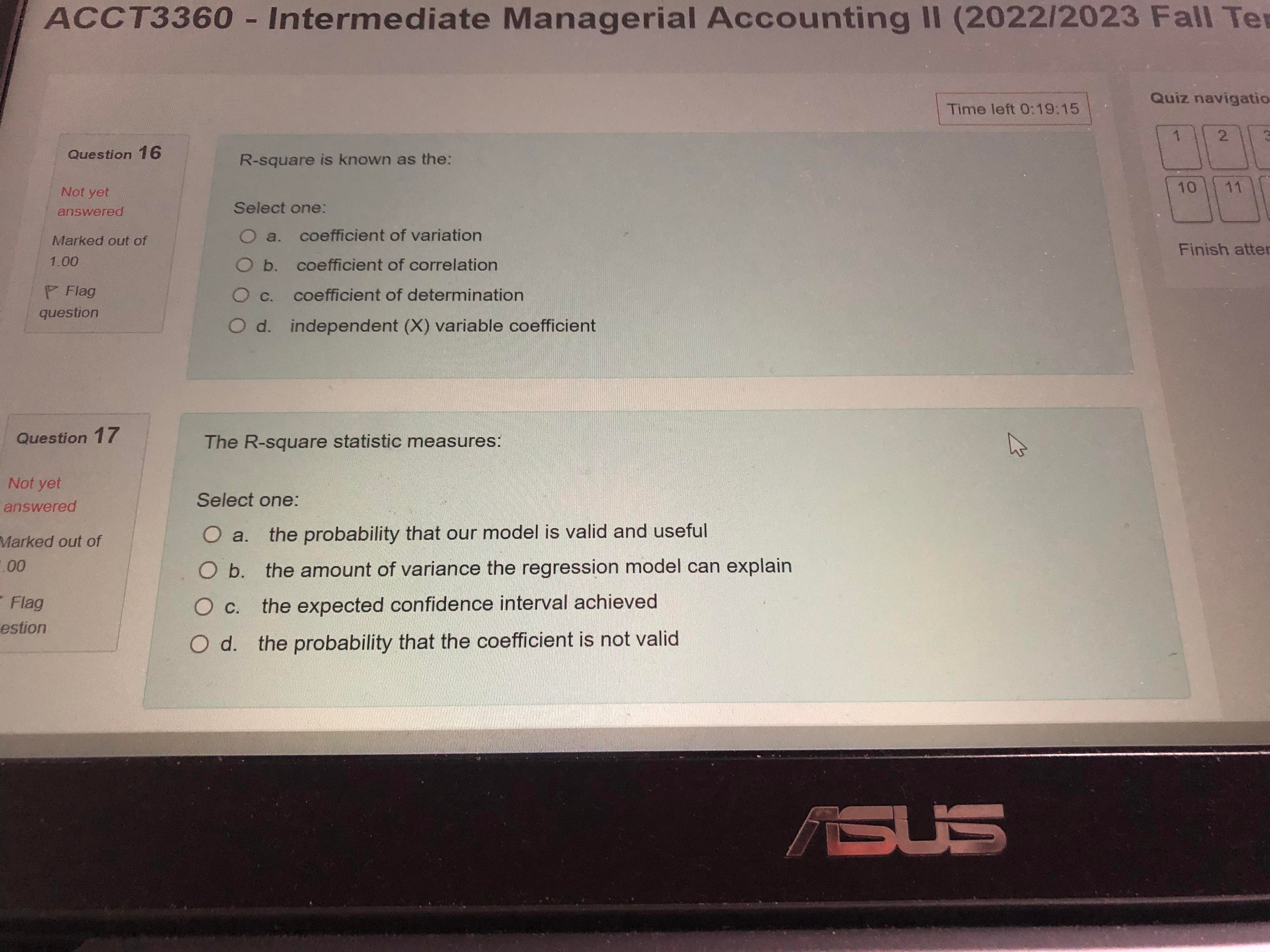 Time left 0:19:46 Quiz navigation Question 1 3 If