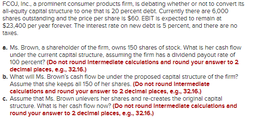 FCOJ, Inc., a prominent consumer products firm,