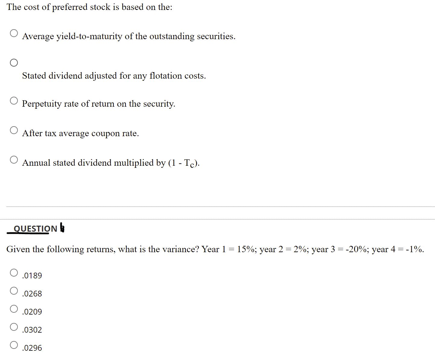 \fAlgoma Incorporated has a capital structure
