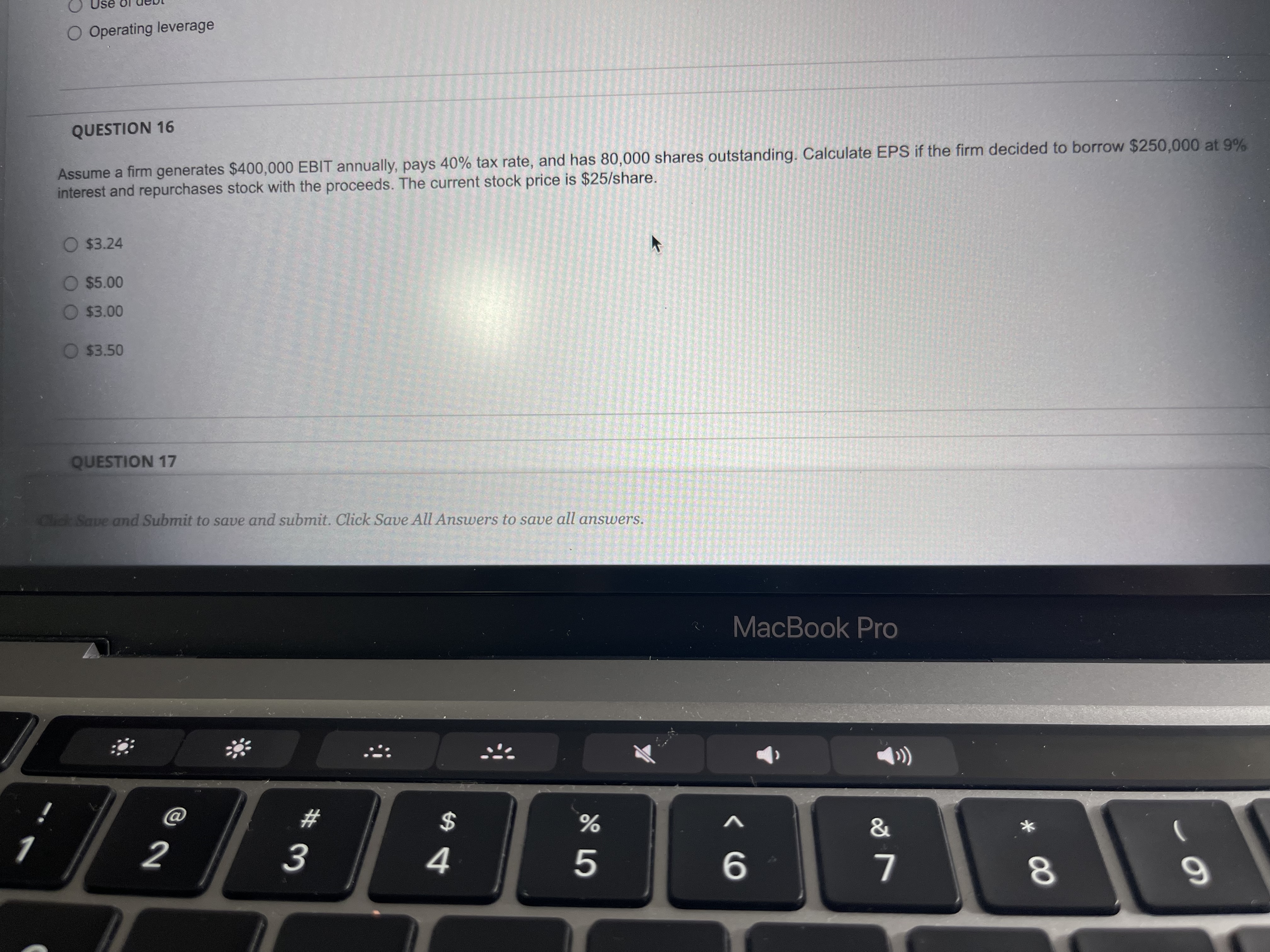 \fQUESTION 15 Which factor DOES NOT affect