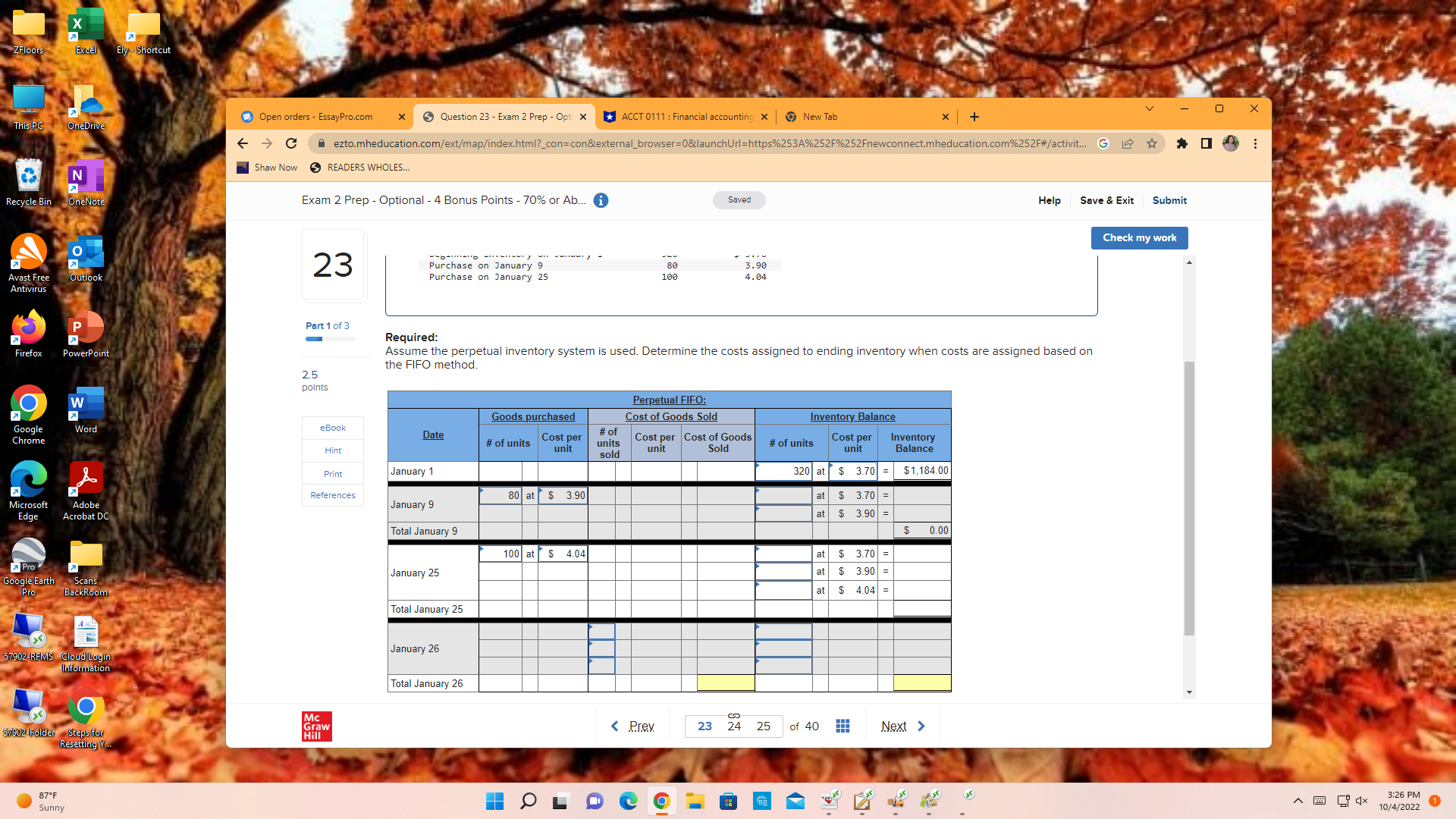 ZFloors Excel Ely - Shortcut 0 X Open orders -