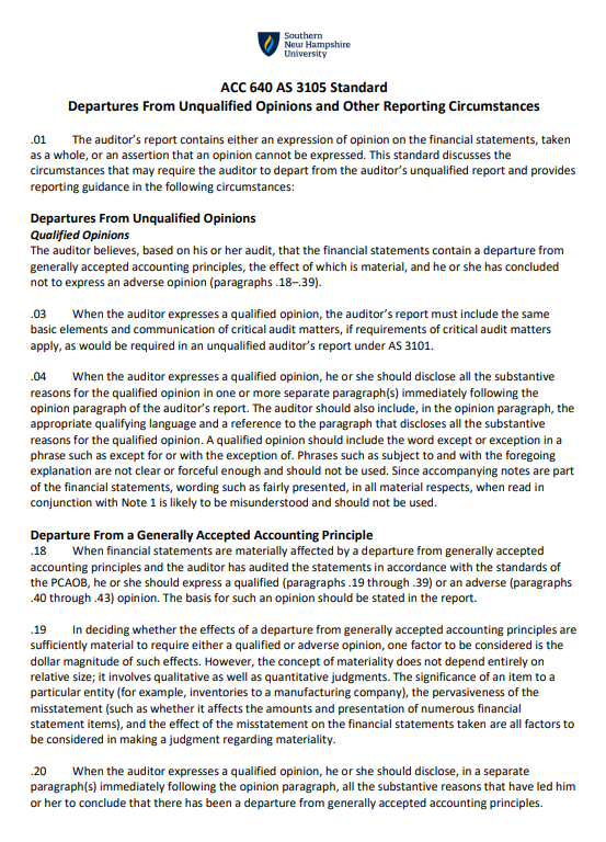 ACC 640 Project Two Guidelines and Rubric