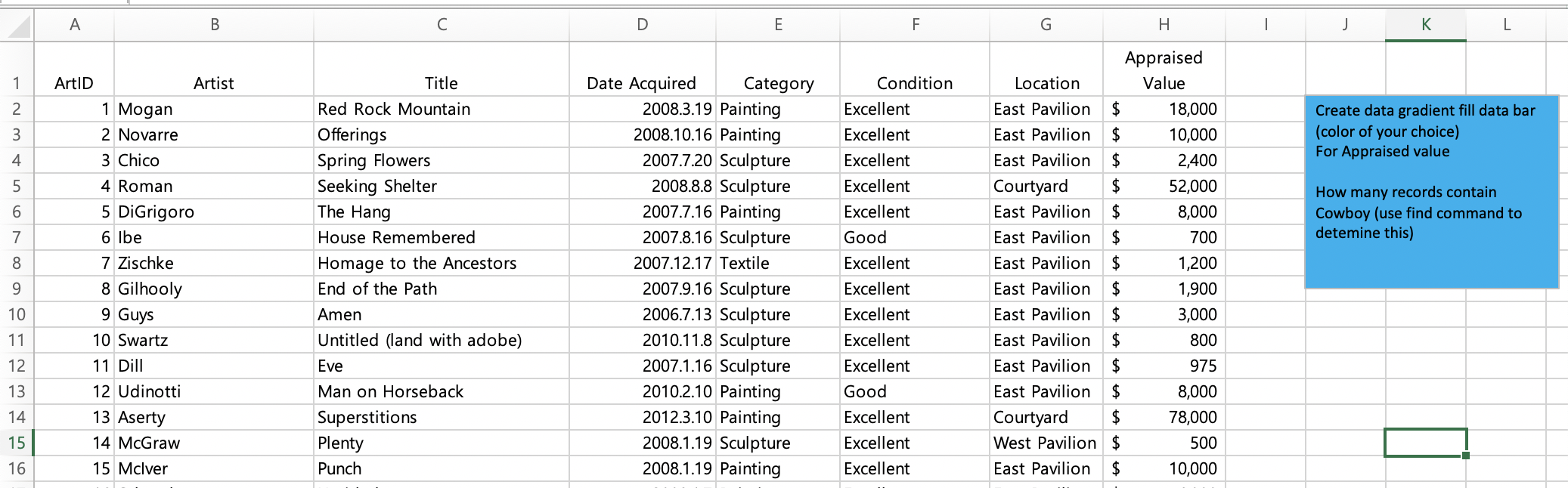 How to create data gradient fill data bar ? and