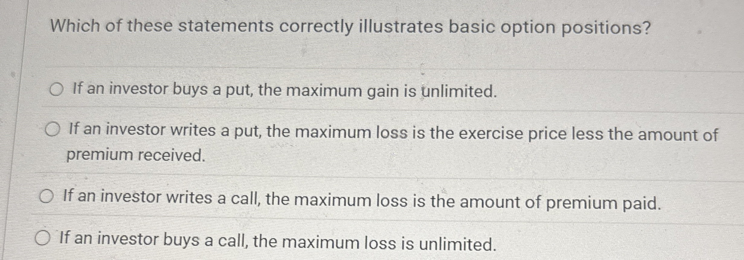 Which of these statements correctly illustrates