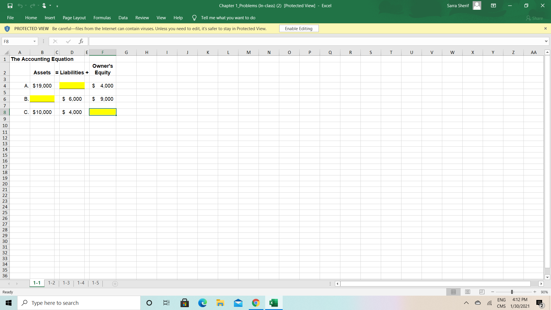 Please help me X Chapter 1_Problems (In-class)