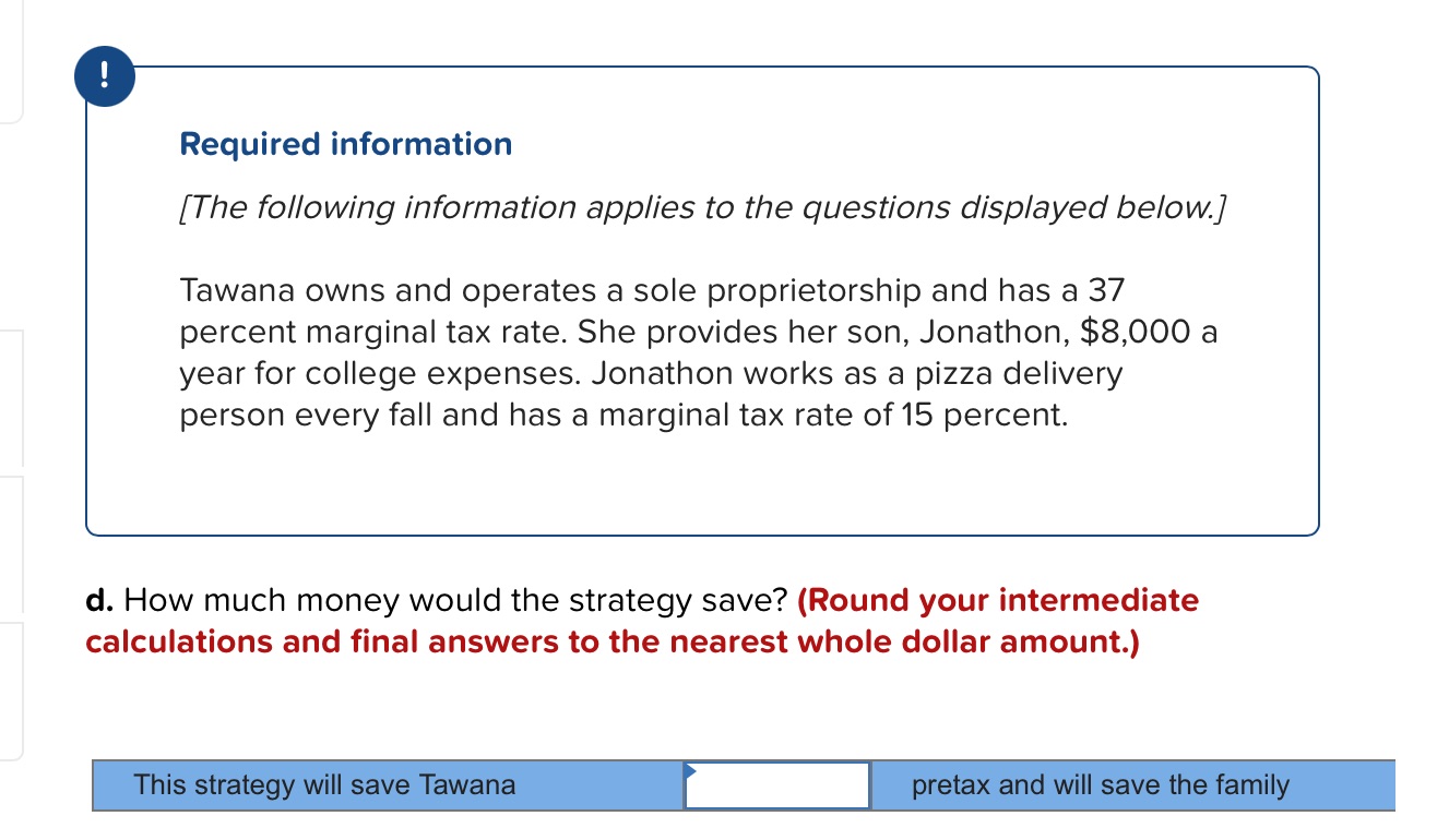 The strategy will save Tawana $3,286 is