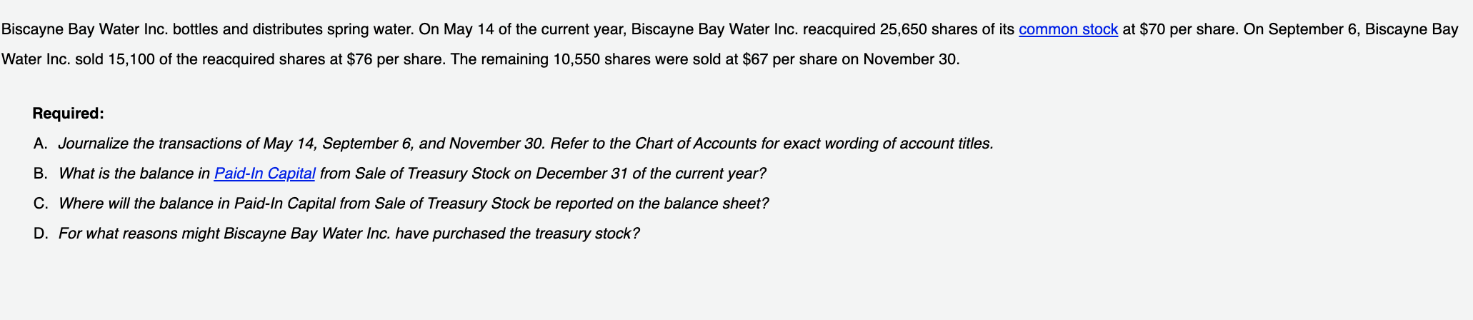 Its a blank sheet problem! Biscayne Bay Water