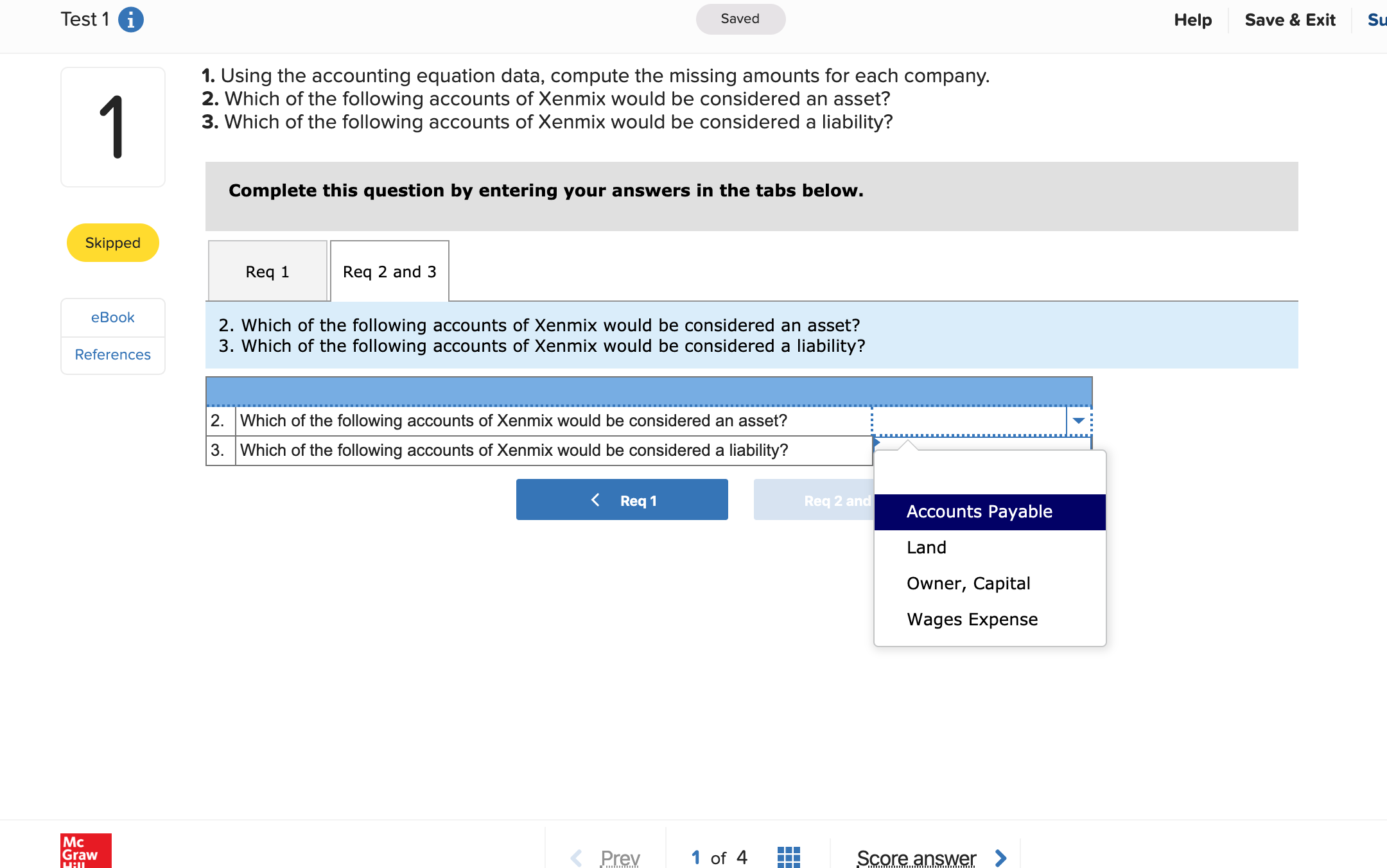 Need help with question #2? Skipped eBook