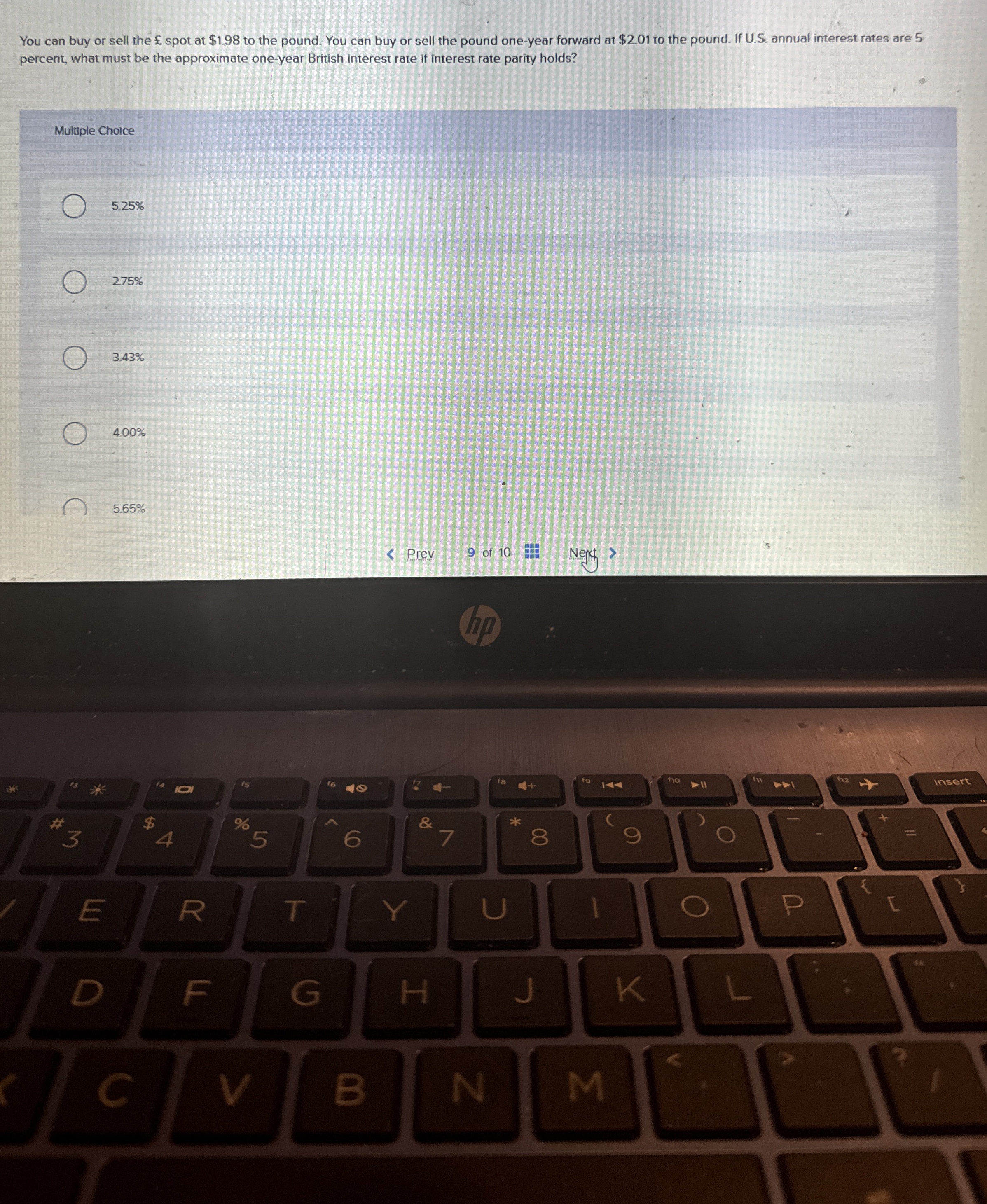 You can buy or sell the spot at $ 1 . 9 8 to the