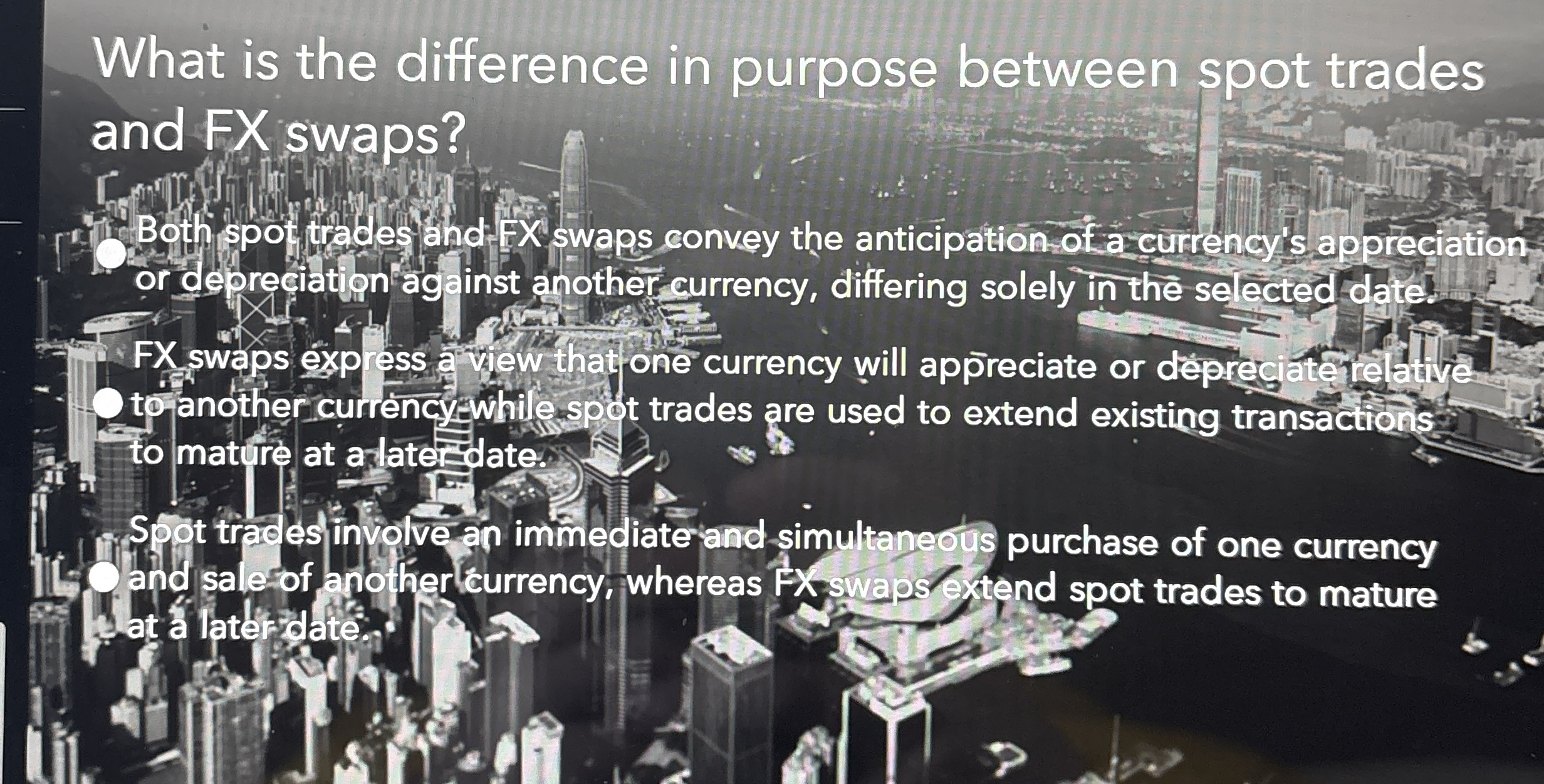 What is the difference in purpose between spot