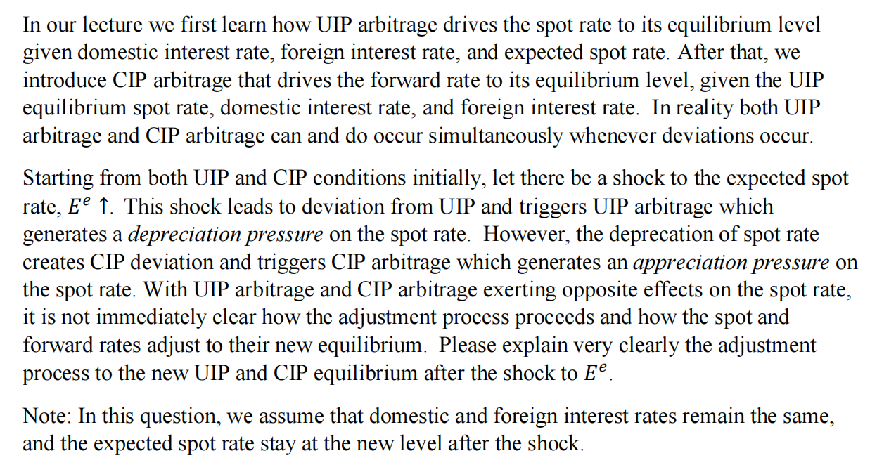 In our lecture we first learn how UIP arbitrage