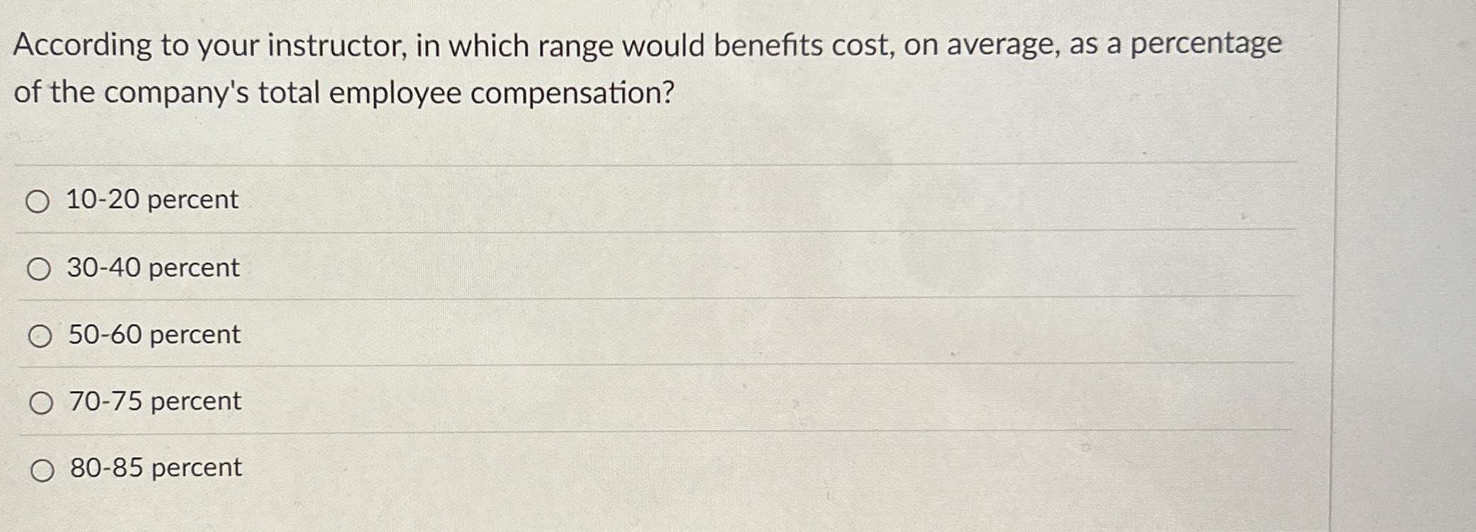According to your instructor, in which range