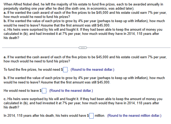 please help me solve parts a - c step by step