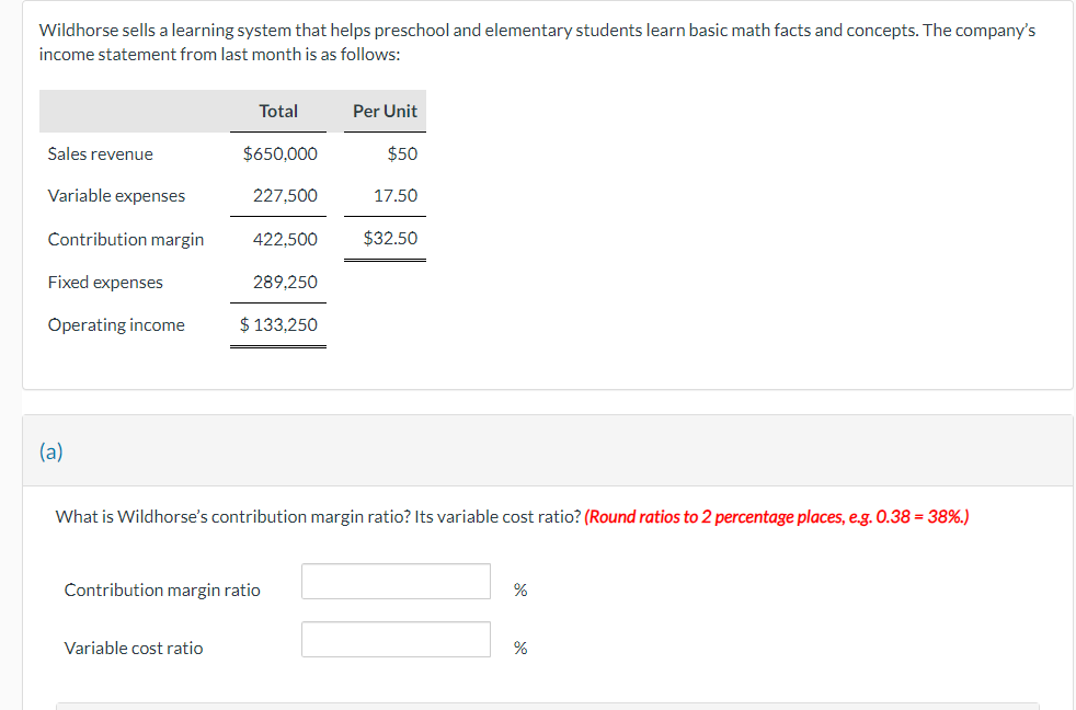 (b1) Compute breakeven sales. (Use the rounded