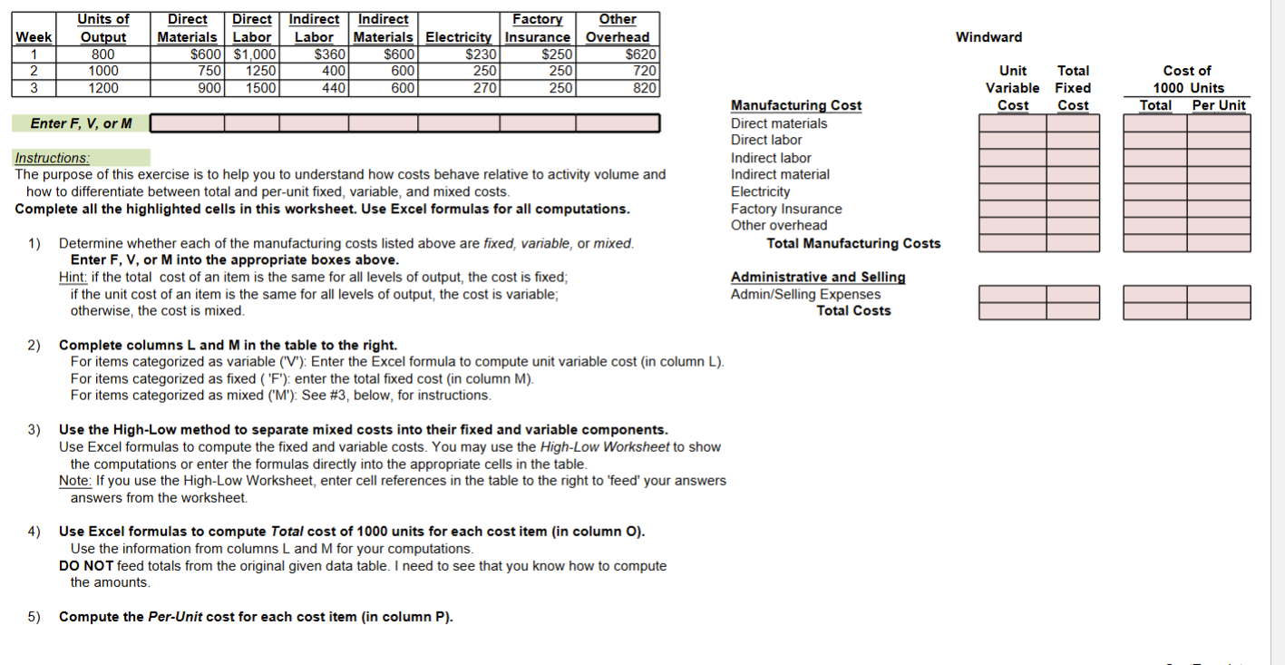 Read the case and follow instructions to complete